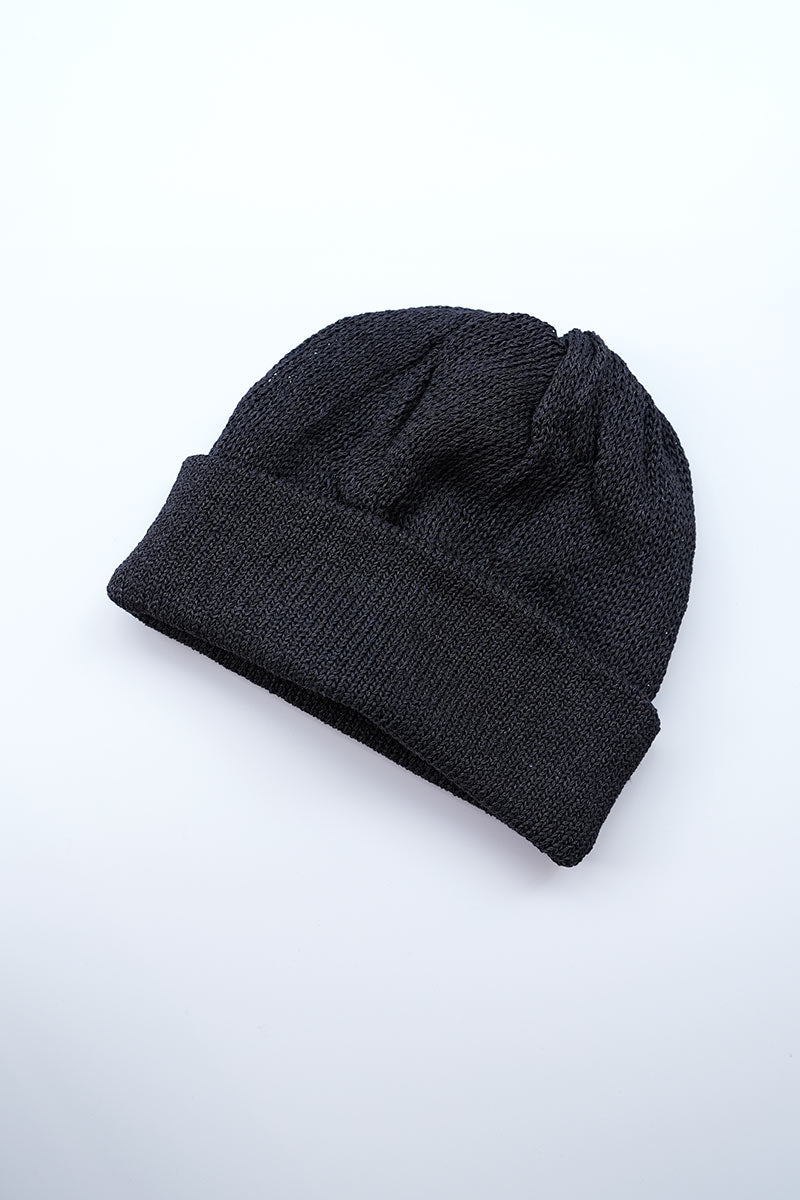 COMESANDGOES | 和紙 5G STANDARD KNIT / BLACK 5ゲージ和紙ニット