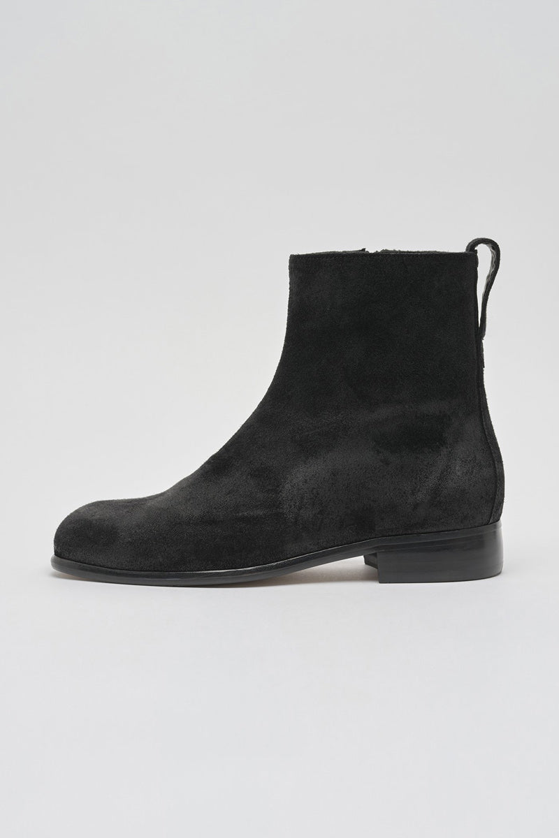 OUR LAGACY | MICHAELIS BOOT / WAXY BLACK SUEDE スエードブーツ – STOCK
