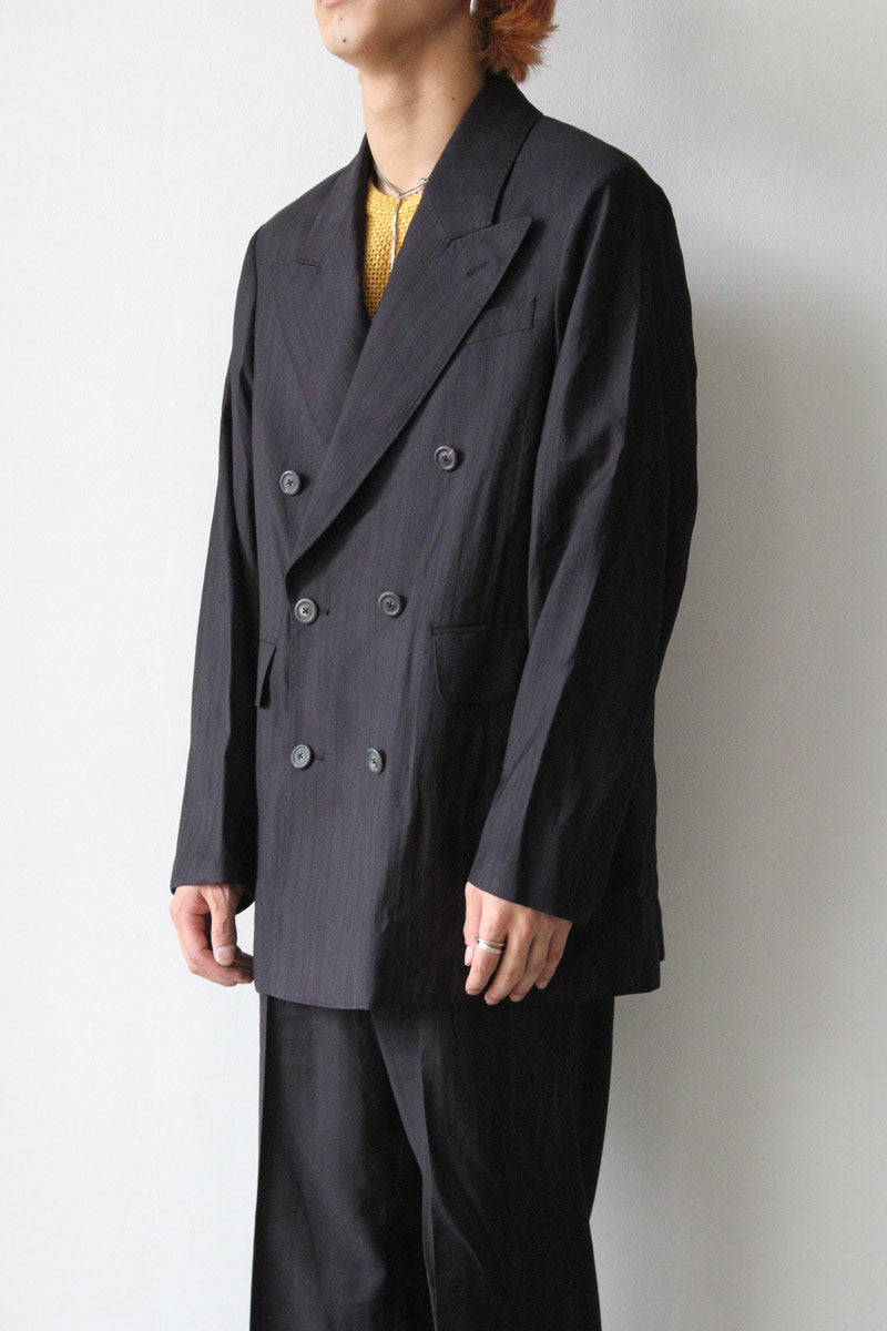 SHARP DB BLAZER / BLACK EXPERIENCED VISCOSE