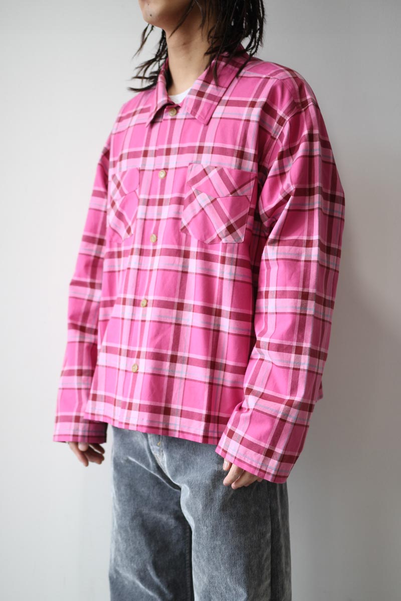 STOCKHOLM SURFBOARD CLUB | CLUB OVERSHIRT / PINK CHECK チェック
