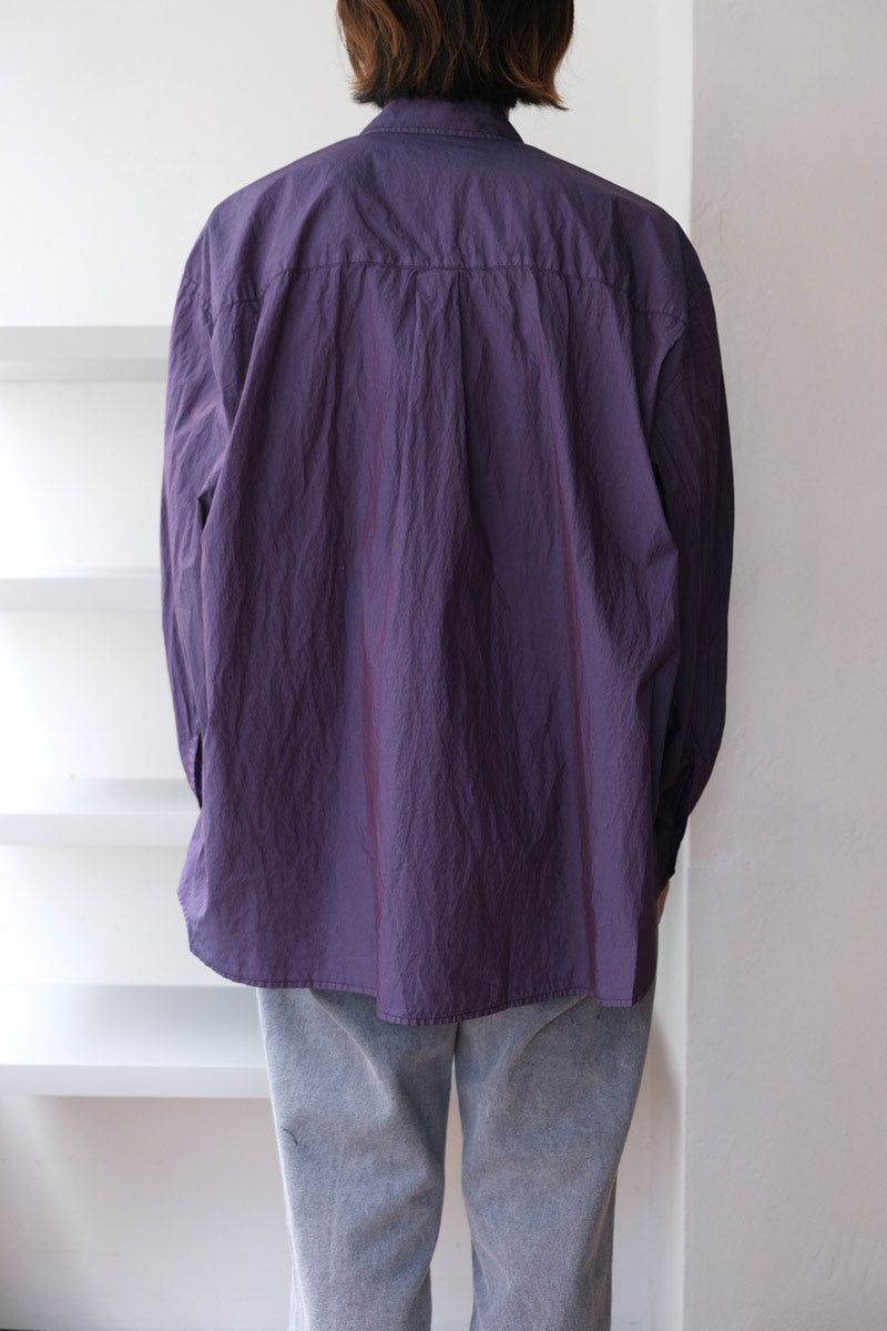 OUR LEGACY | BORROWED SHIRT / BLACKCURRANT PARACHUTE POPLIN