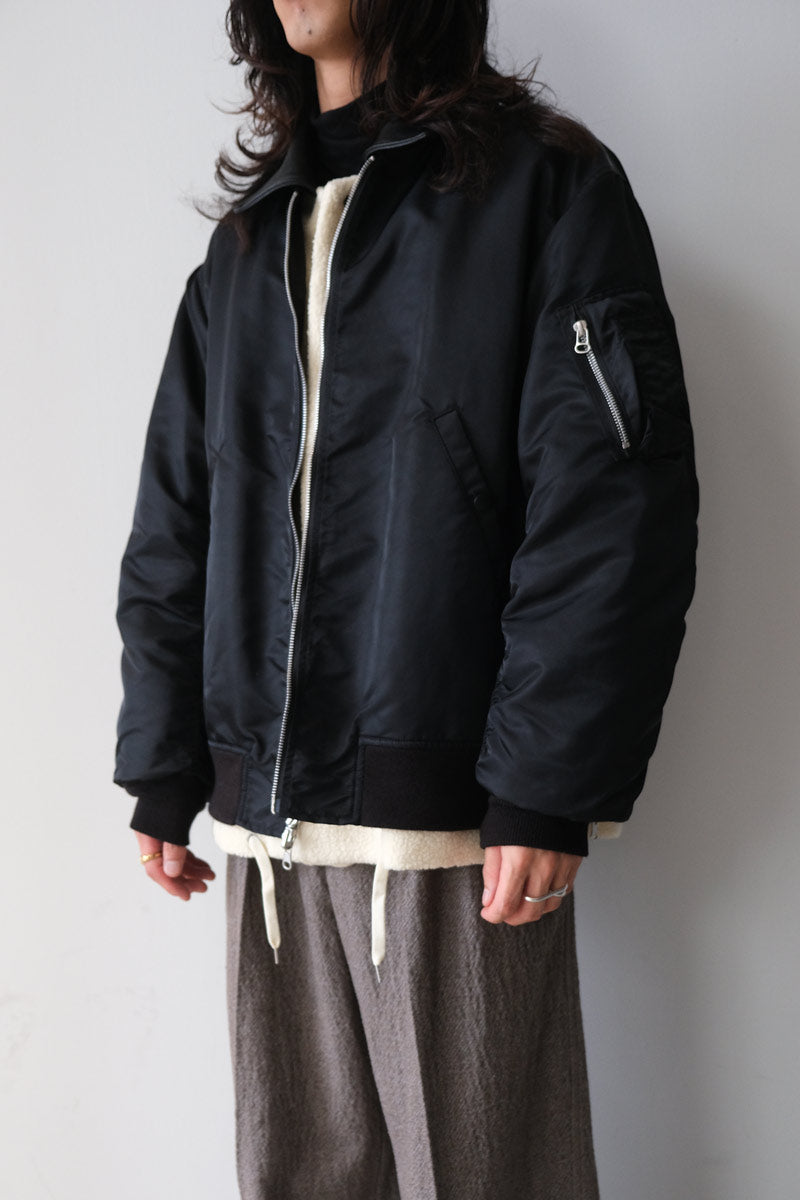 08SIRCUS | MA-1 REVERSIBLE×BOA / BLACK リバーシブルショートボア