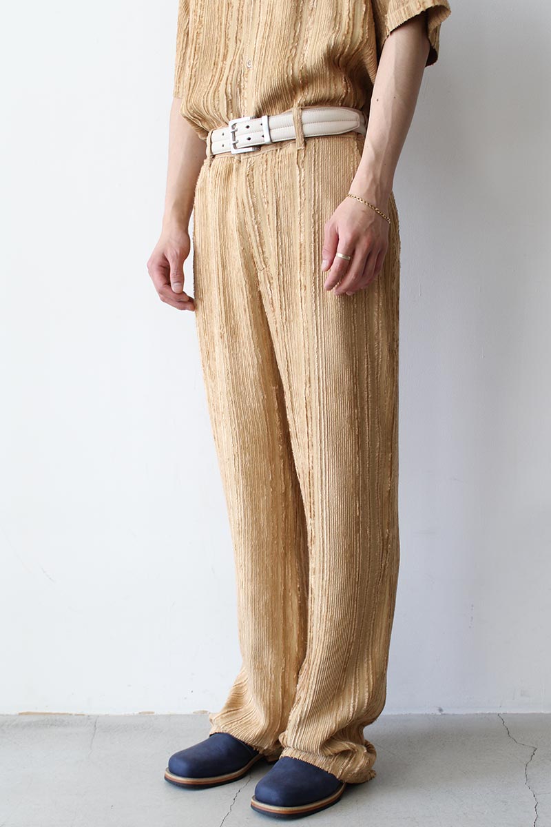 SEFR | RICHIE TROUSER / FLUID BEIGE STRIPE ストライプデザイン