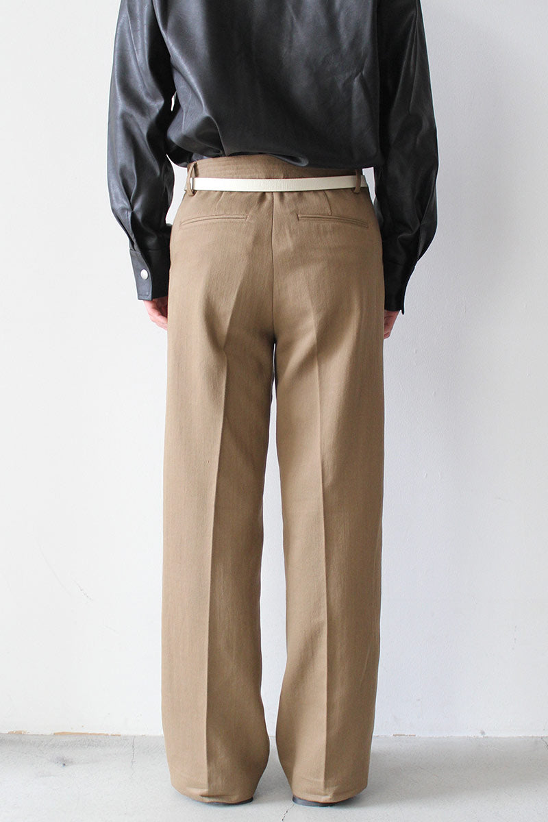SAILOR TROUSER / OLIVE BROKEN SATEEN – STOCK