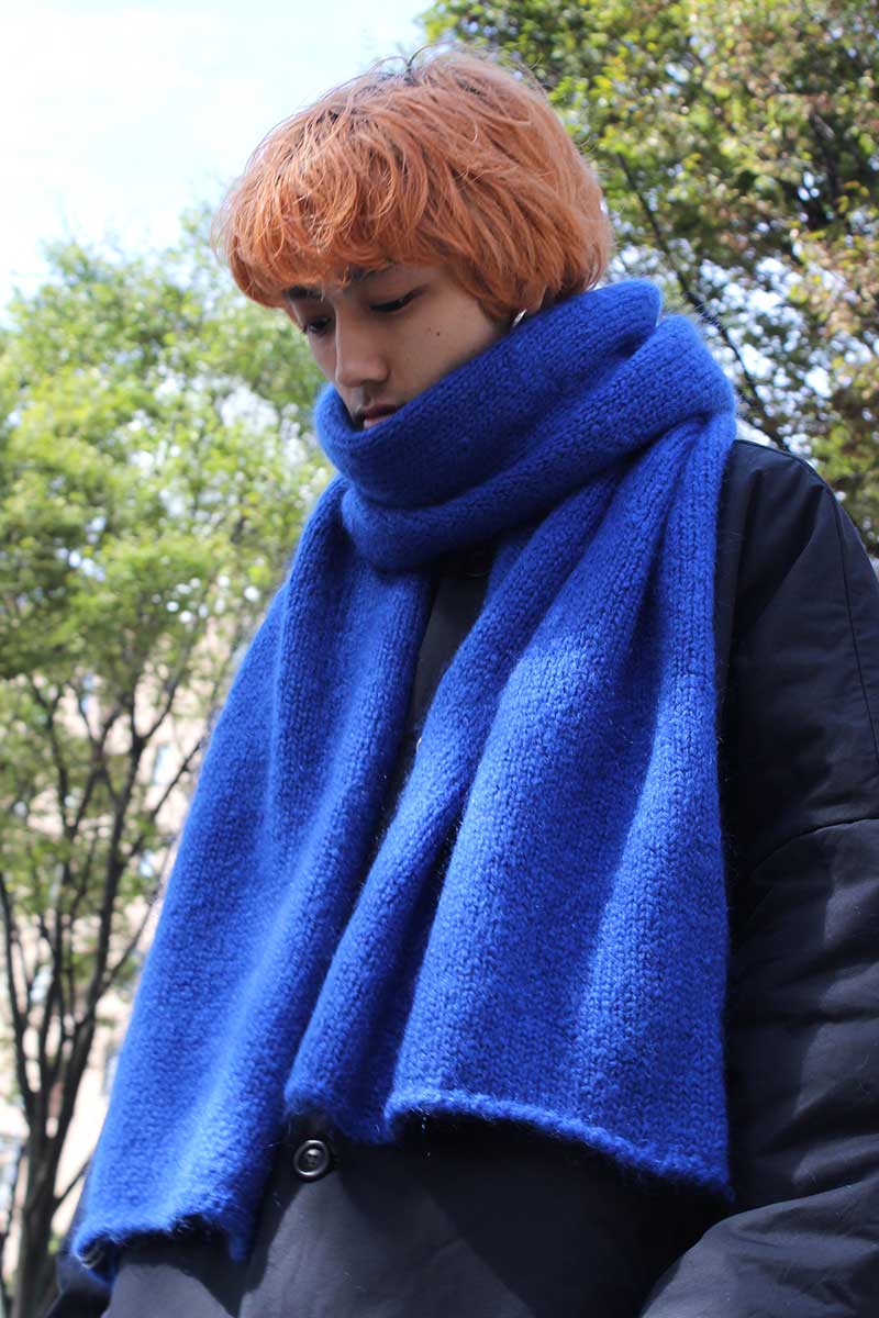 Cordera Mohair Scarf in Majorelle