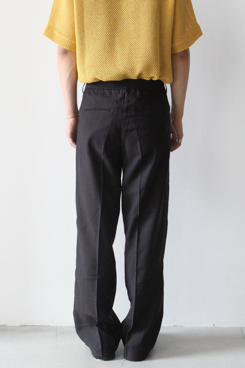 SAILOR TROUSER / BLACK EXPERIENCED VISCOSE