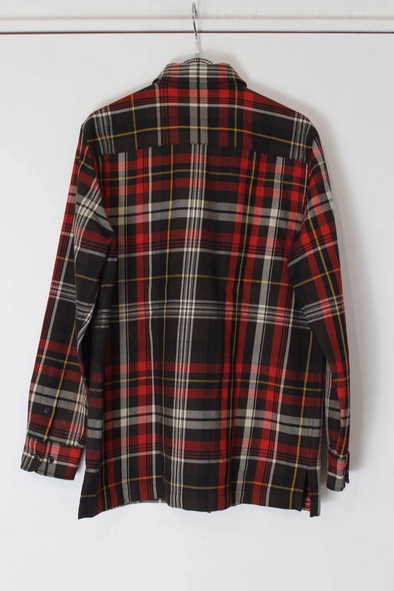 LAUREN RALPH LAUREN | 90'S L/S WOOL CHECK SHIRT JACKET [USED] 90年代 ウール チェックシャツ – STOCK