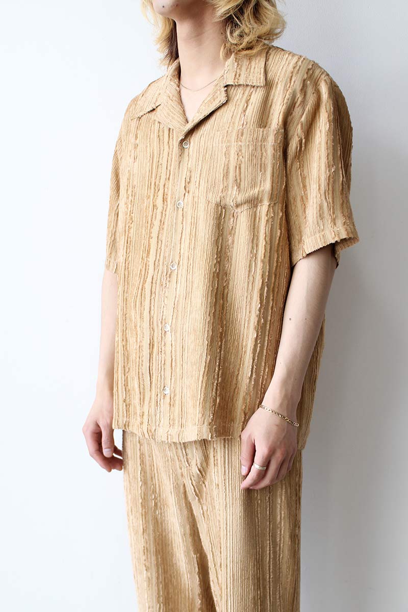 ★as''on★ELLEN STRIPE TEE / BEIGE★正規品/韓国送料込 SEFR | DALIAN SHIRT / FLUID BEIGE STRIPE ストライプショート