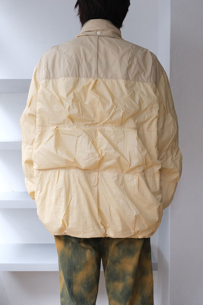 EXHAUST PUFFA / CREAM RUBBERIZED NYLON [40%OFF] – STOCK