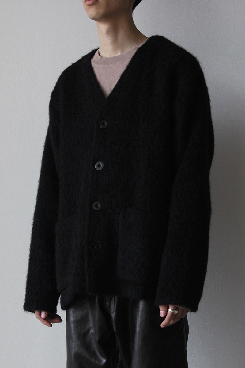 OUR LEGACY | CARDIGAN / BLACK MOHAIR ブラックモヘアカーディガン