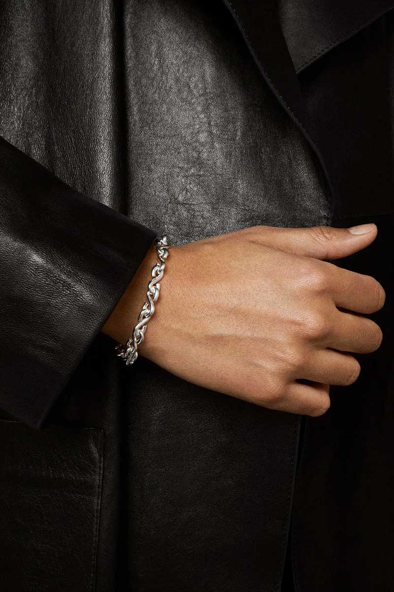 ALL BLUES | S BRACELET THIN POLISHED SILVER シルバー925