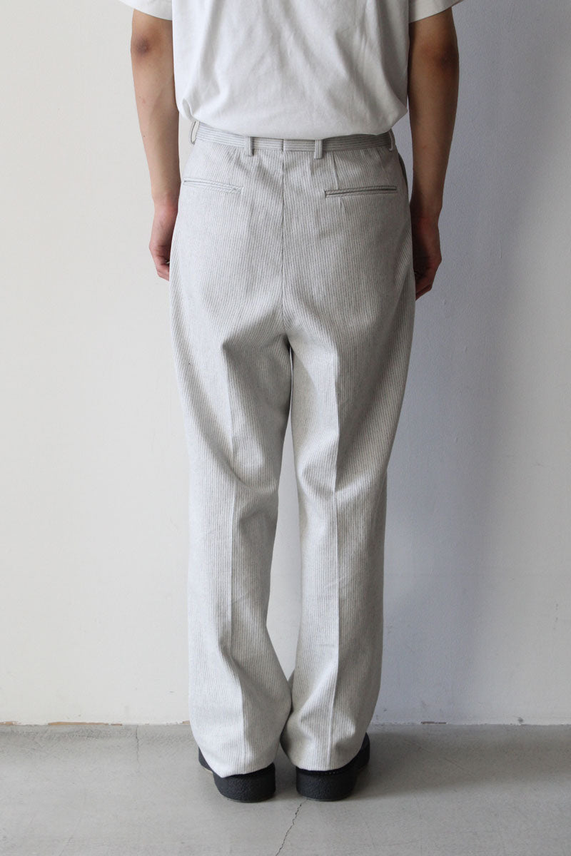 NEAT | STRIPE DENIM WIDE TYPE1 / WHITE ストライプデニム – STOCK