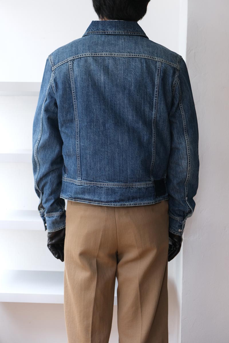our legacy デニムジャケット OUR LEGACY*REBIRTH JACKET ワックス加工 黒デニムジャケット