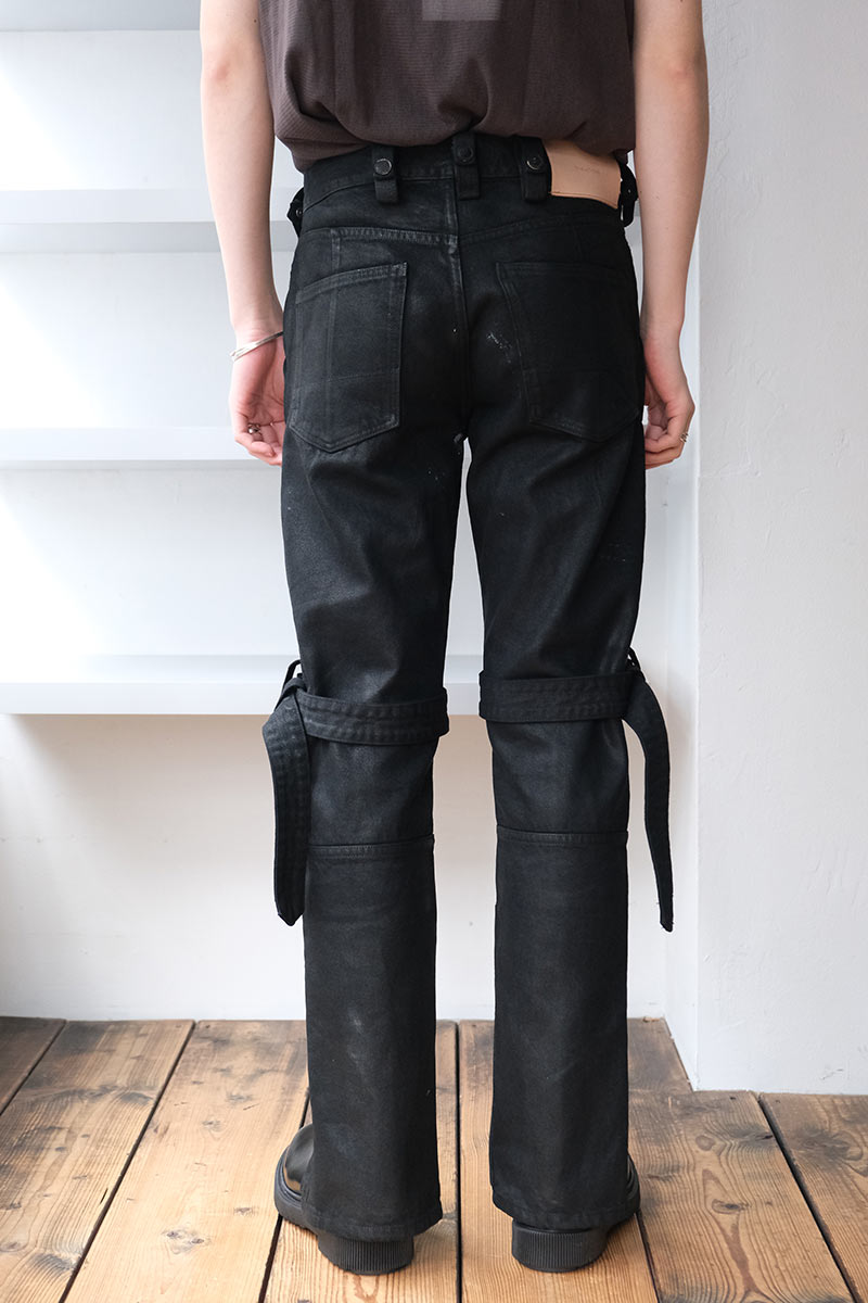 BONDAGE COATING DENIM PANTS .11 / DOUBLE BLACK