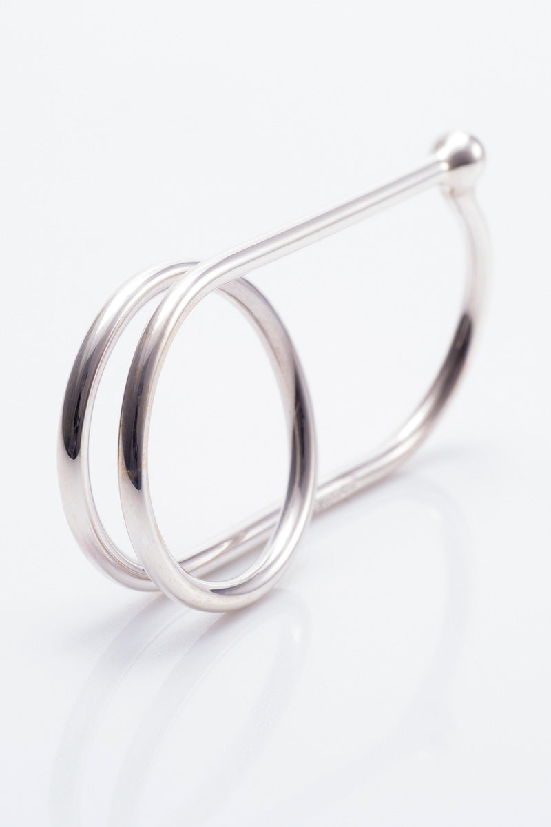 NOBU IKEGUCHI | RING NO.302 / SILVER 925 2連シルバーリング – STOCK