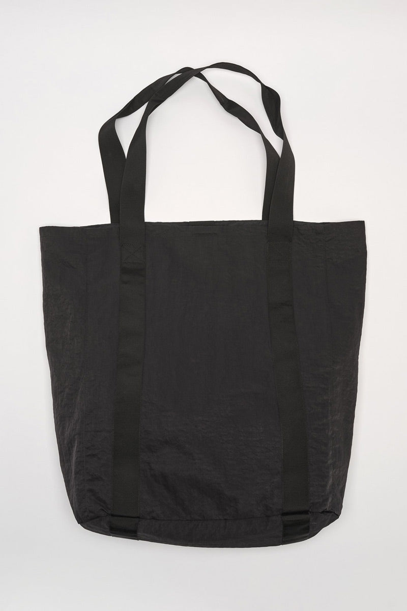 OUR LEGACY | FLIGHT TOTE / BLACK DENSE LIQUID NYLON ビッグトート