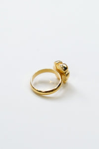 DAISY RING / 14K GOLD PLATED BRASS