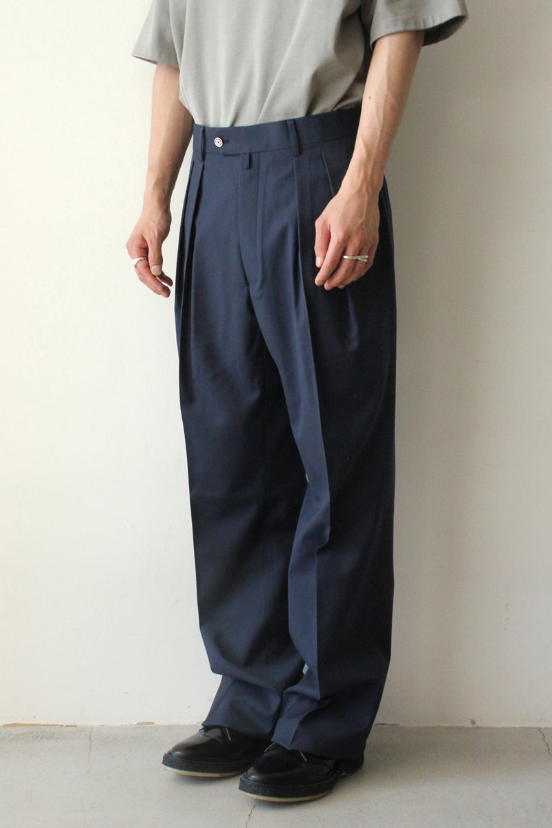 OPTIM WOOL GABARDINE WIDE TYPE I / NAVY [金沢店]