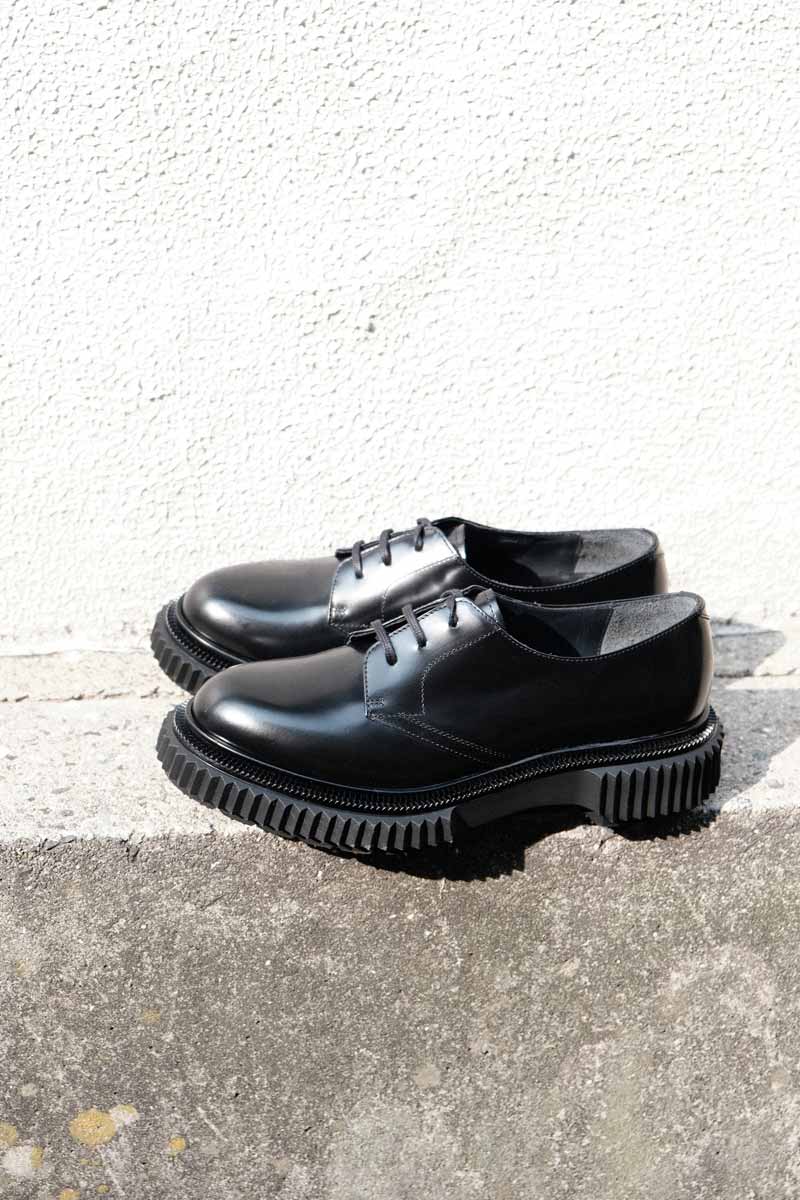 TYPE 202 DERBIES INJECTED TPU RUBBER SOLE / BLACK