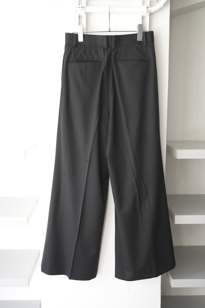 SUBLATIONS | SSUPER140 3TUCK BAGGY TROUSERS .14 / BLACK