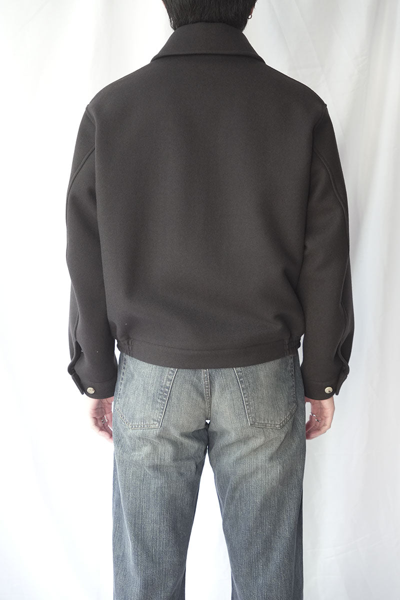 THE CLASIK | FLIGHT JACKET W/S/C MELTON / DK.BROWN ウールメルトン