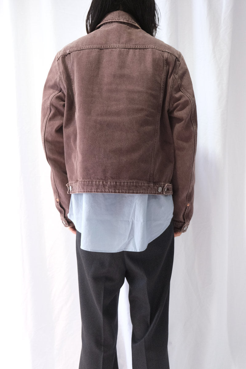 OUR LEGACY | ORIGIN JACKET / OVERDYED CHOCO MELON クロップドデニム