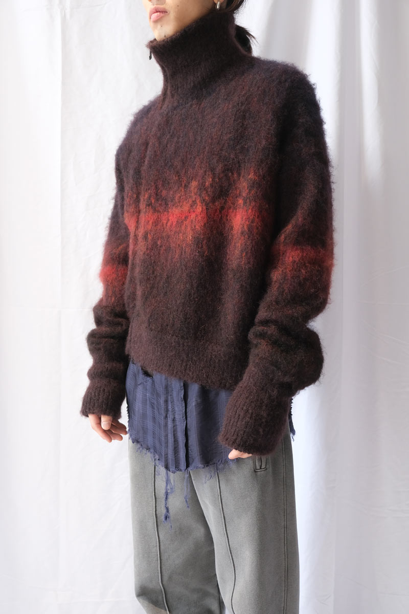 SUBLATIONS | GRADATION ZIP-UP KNIT .14 / DUSK DAWN グラデーション 