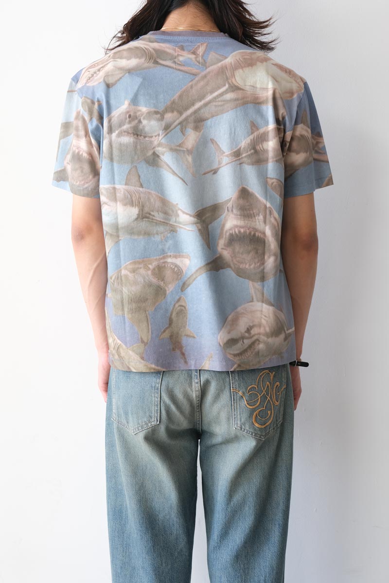 STOCKHOLM SURFBOARD CLUB | FRANZ TEE / SHARK PRINT シャークプ