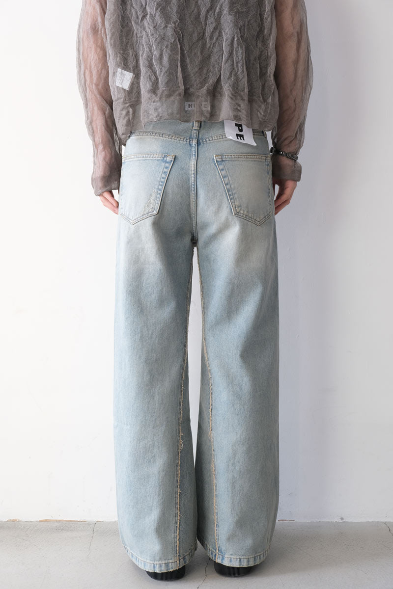 【関税込み】HOPE ブルー Skid ジーンズ HOPE | SKID JEANS / SKID JEANS / LIGHT BLUE SANDY MIX ブーツ