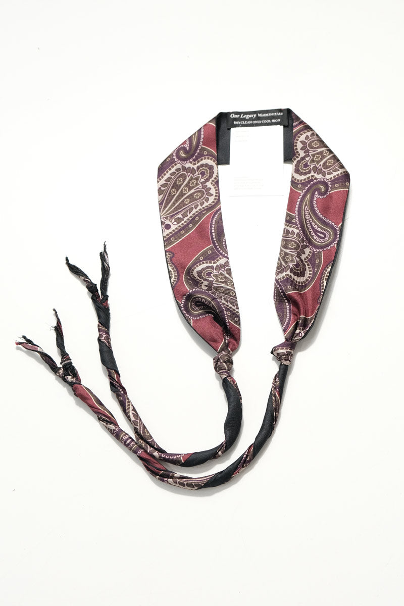 本物ourlegacy ネクタイ OUR LEGACY | TIE / BLACK REAL FAKE LEATHER ビーガンレザー