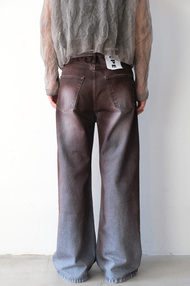 HOPE | SKID JEANS / BLUE VINTAGE CLAY COAT ブーツカットバギー