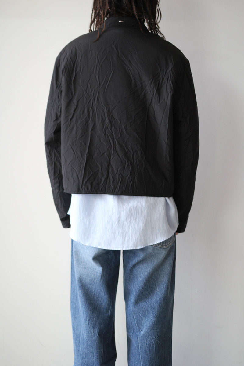 SLIGHT JACKET / SHINING BLACK CRINKLE SOLARO – STOCK