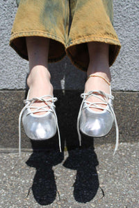 PINA LEATHER SHOES / SILVER