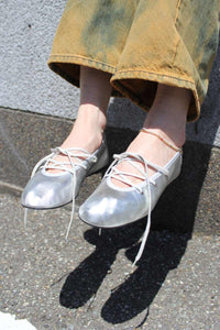 PINA LEATHER SHOES / SILVER
