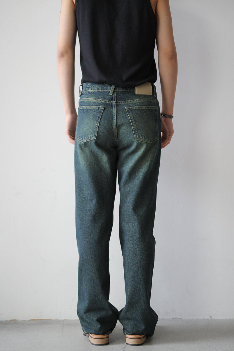 OUR LEGACY | 70S CUT / MID BLUE CREASE DENIM Flared denim
