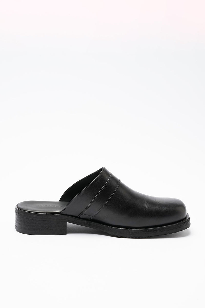 OUR LEGACY | CAMION MULE / BLACK LEATHER レザーミュールサンダル