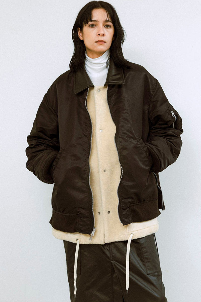 08SIRCUS | MA-1 REVERSIBLE×BOA / BLACK リバーシブルショートボア