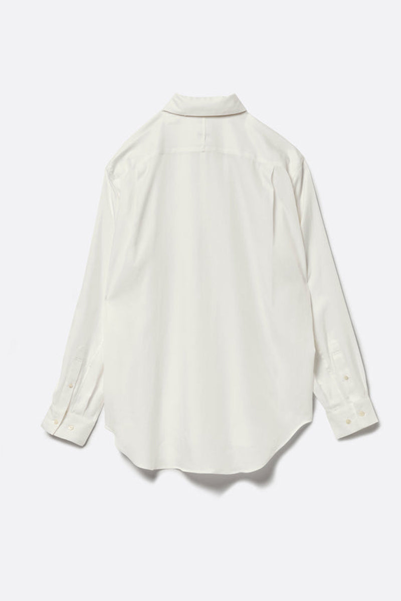 【完売】SUBLATIONS レギュラーフィットタブカラーシャツ オフホワイト SUBLATIONS | REGULAR FIT TAB COLLAR SHIRT / OFF WHITE タブ