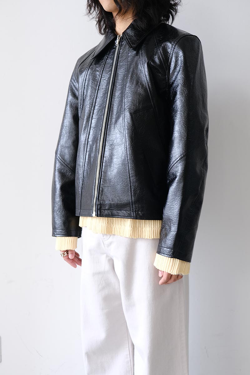 SEFR | DUKE JACKET / FAUX MEMORY LEATHER フェイクレザー