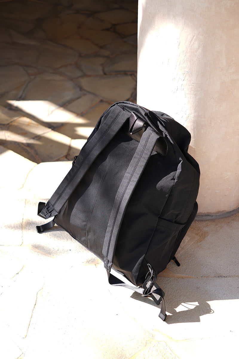 AMIACALVA | GABARDINE BACKPACK / BLACK ギャバジンバック