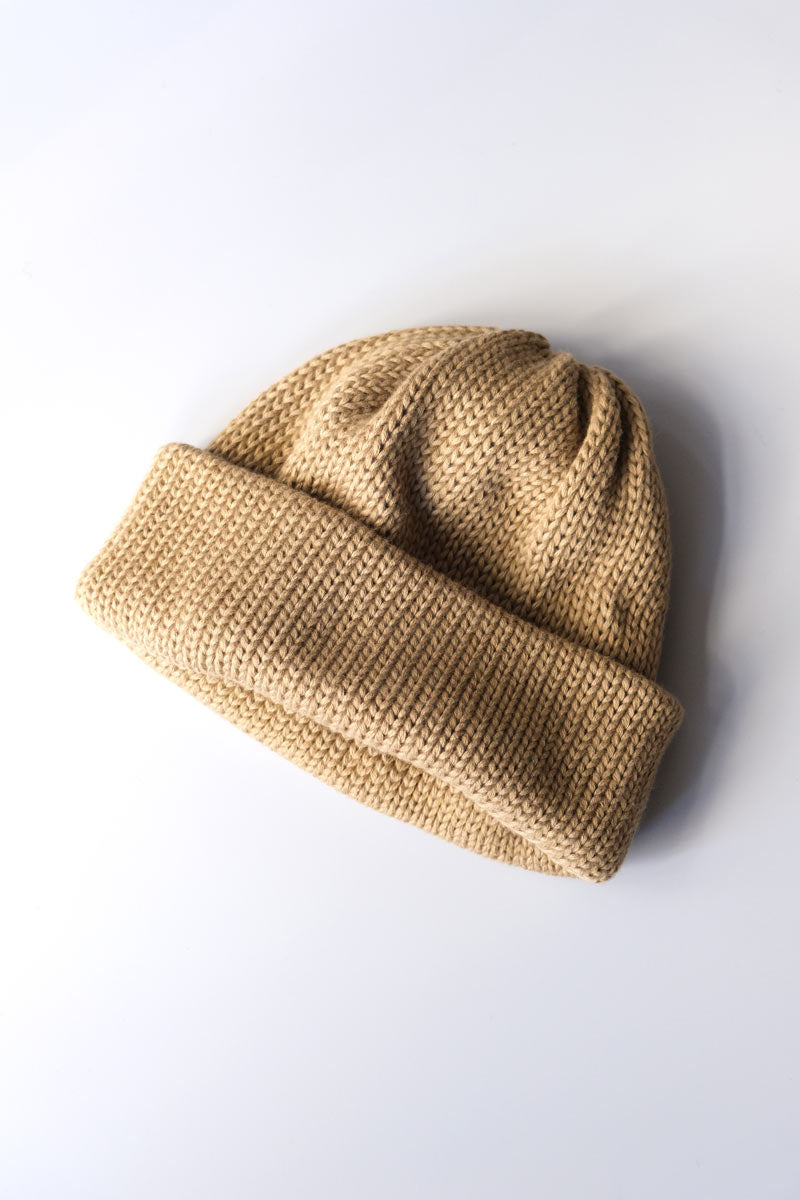 COMESANDGOES | COTTON 3G STANDARD KNIT / BEIGE 3ゲージコットン