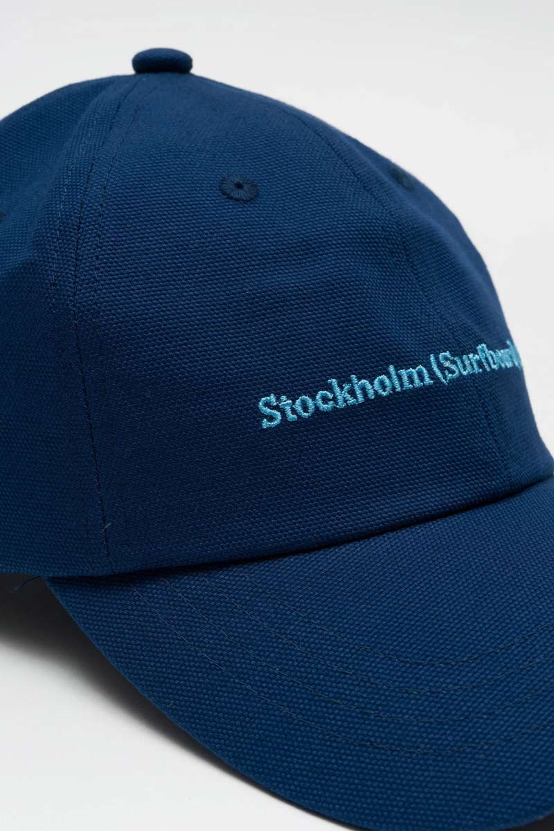 STOCKHOLM SURFBOARD CLUB | PAC / BLUE キャンバスロゴキャップ