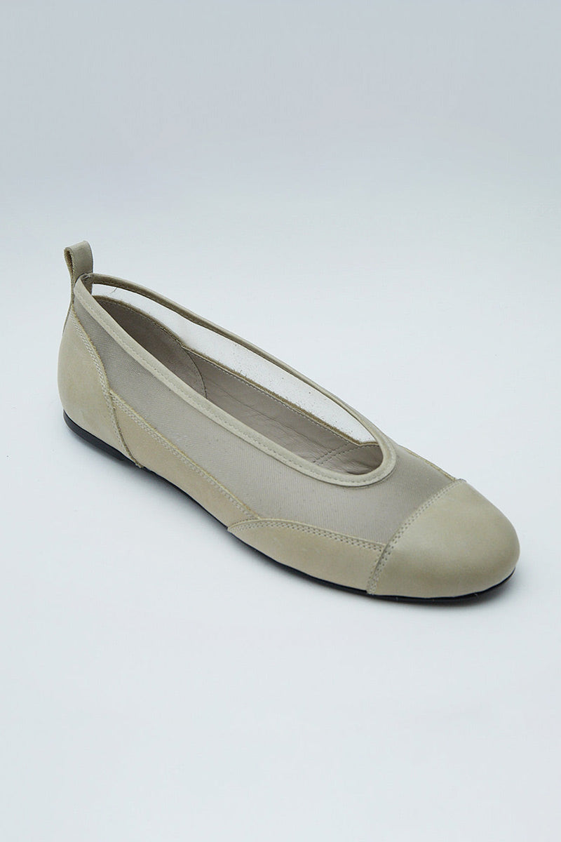 【Paloma Wool】ピナ レースアップ バレリーナシューズ PINA-Black lace-up leather ballerina – Paloma Wool