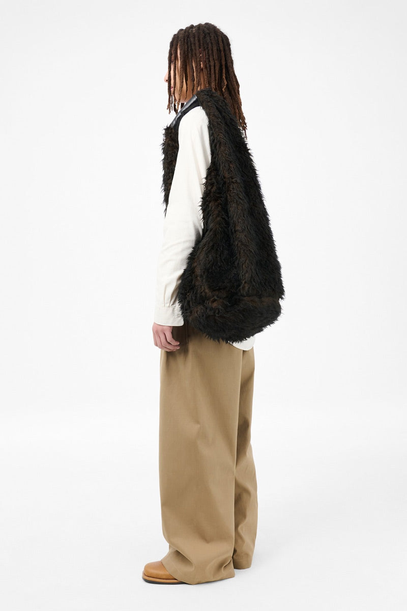 OUR LEGACY | DRIP BAG / OMBRE BROWN HAIRY WOOL ウールビッグ