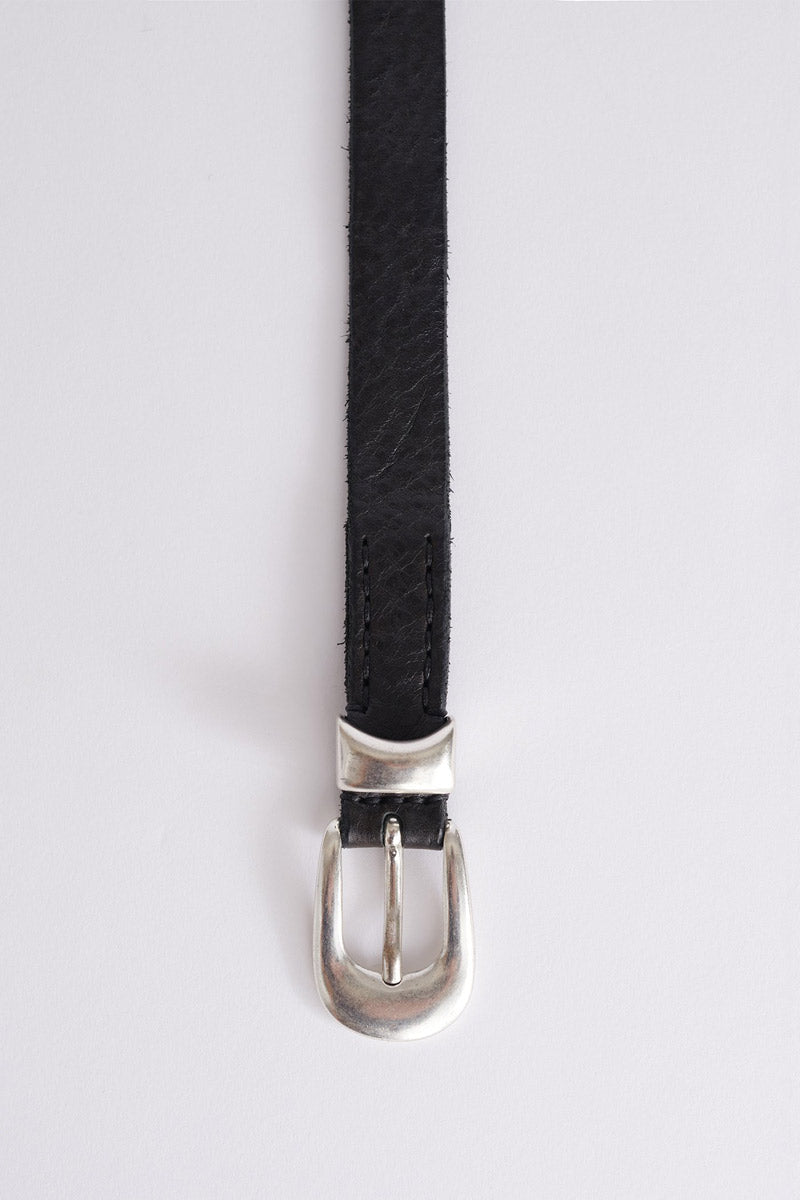 OUR LEGACY | BELT 2CM / BLACK LEATHER レザーベルト – STOCK