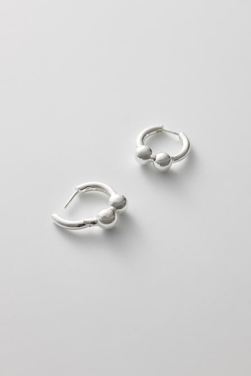 ALL BLUES | PEARL EARRINGS TWO SMALL SINGLE / POLISHED