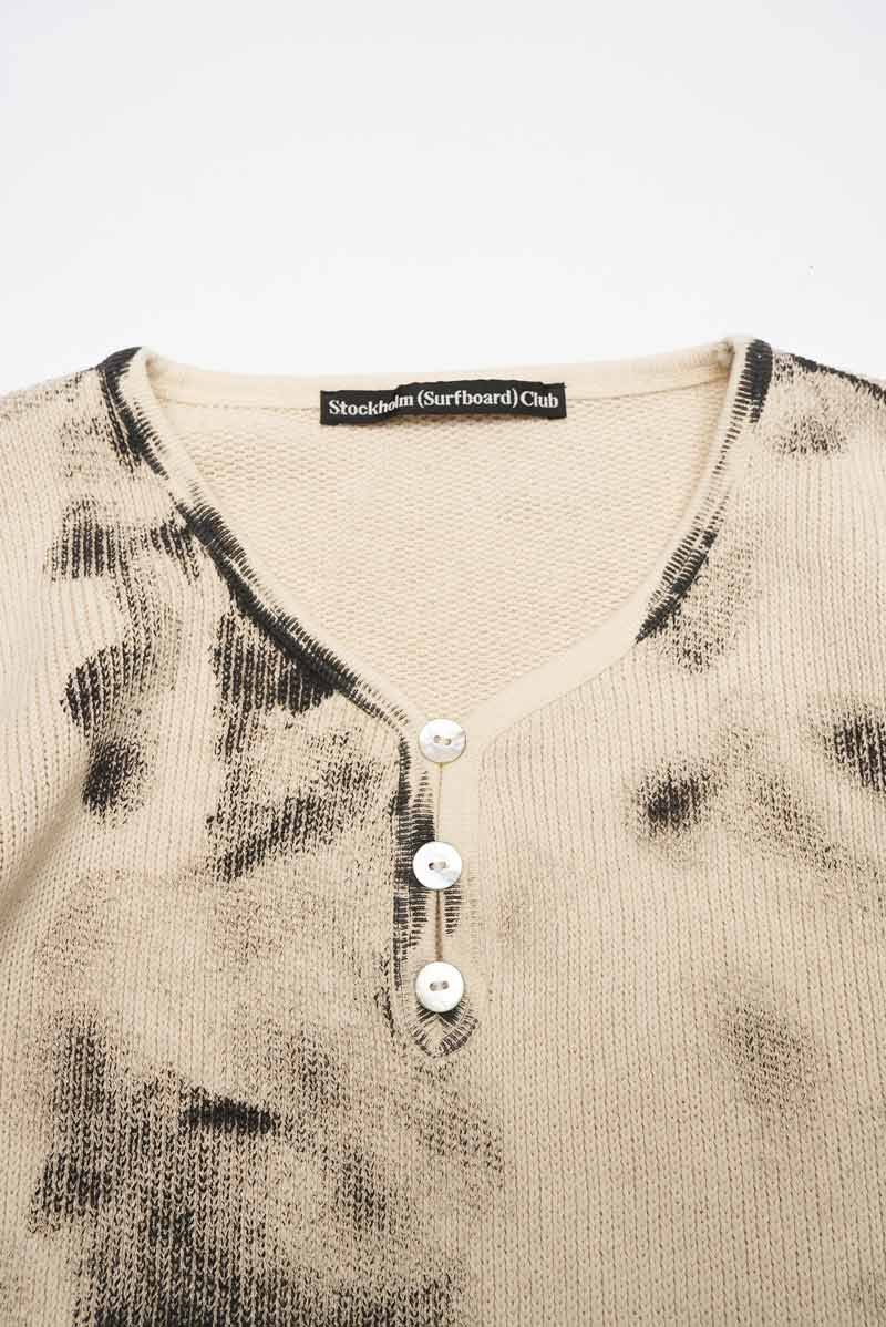 STOCKHOLM SURFBOARD CLUB | BON LONGSLEEVE / DIRTY WHITE ステイン