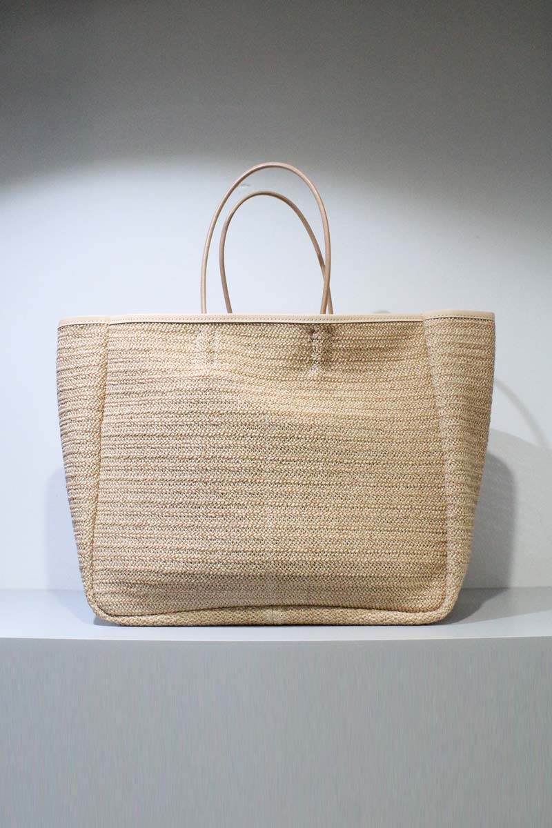 AMIACALVA | GRASSY TOTE (L) / NATURAL 籠編みトートバッグ – STOCK