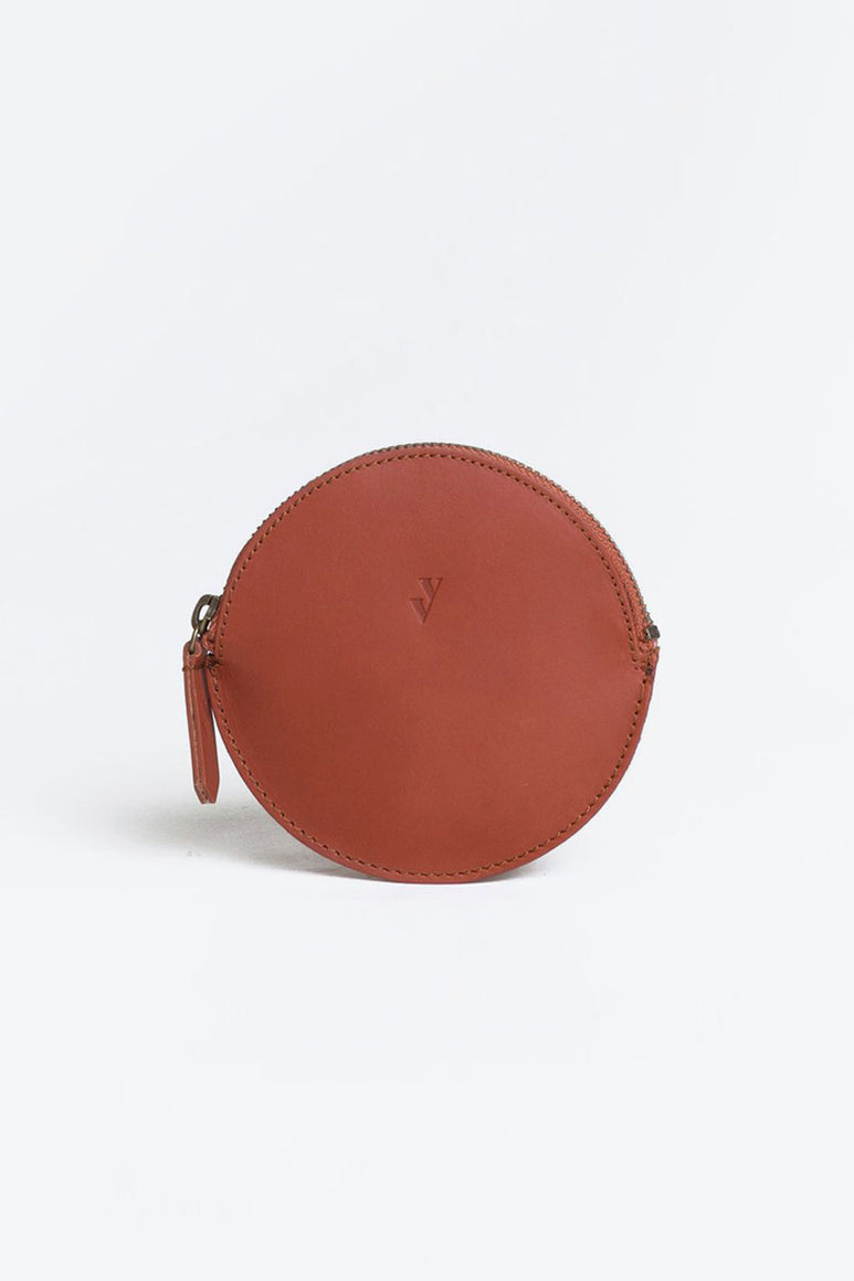 MON LEATHER COIN PURSE / BROWN [40%OFF]