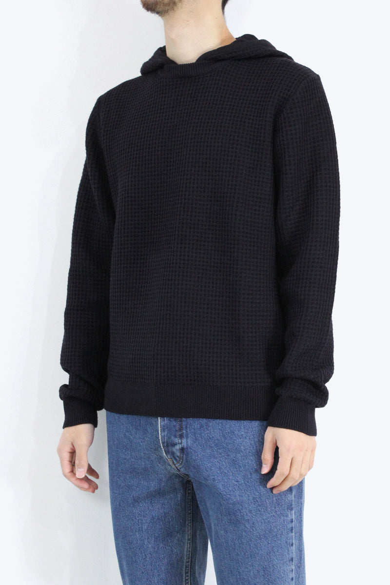 LE MONT SAINT MICHEL | HOOD SWEATER / NAVY ウール セーター – STOCK